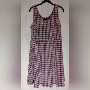 Modcloth Pink and Black Checkered Mini Dress